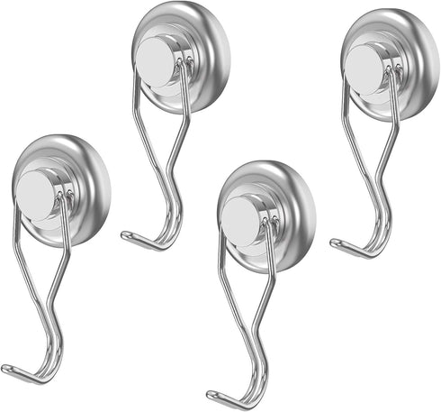 Skyflame Grill BBQ Tool Holder - Magnetic Cutlery Storage Hooks for Grilling & Cooking Utensils - Easy to Install - 4 Pieces...