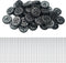 EUDAX 30mmx9mm Plastic Roll 2mm Dia Shaft Toys Wheel and 2mmx100mm STEM Shaft Round Rod Axles for DIY Toy RC Car Truck Boat Helicopter Model Part ...