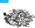 PATIKIL 0.6" x 0.4" Binder Clips, 100 Pcs Reusable Metal Refill Clip Binding for Clam Clip Dispenser, Silver Tone...