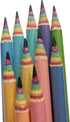 Eco-friendly Wood & Plastic Free Rainbow Recycled Paper #2 HB Pencils For School and Office Supplies, Pre-sharpened,12-Pack...