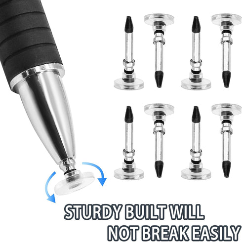 12 Pcs Universal Stylus Tips Replacement Stylus Pen Disc Tips Round Shape Stylus Pen Nibs for Touch Screen Devices......