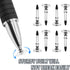 12 Pcs Universal Stylus Tips Replacement Stylus Pen Disc Tips Round Shape Stylus Pen Nibs for Touch Screen Devices......