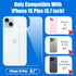 2 Pack Back Screen Protector for iPhone 15 Plus, Back Tempered Glass Protector, Anti-Scratch, Bare-Phone Touch Feeling for iPhone 15 Plus [6.7 inc...