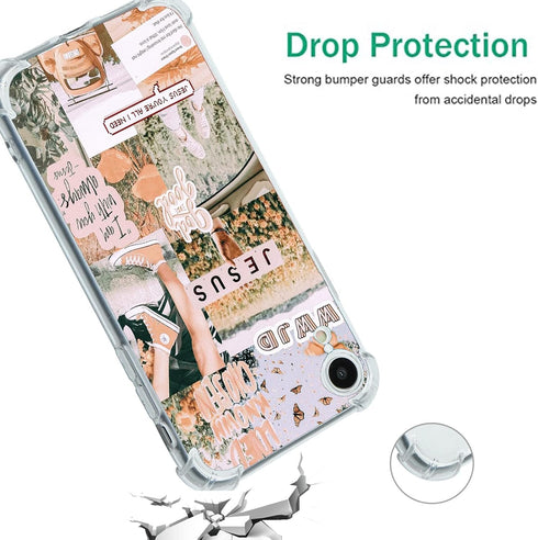 Christian Aesthetic Collage Case for iPhone XR, Christian Faith Positivity Motivational Jesus Graphic Case for Women Men, Unique Trendy Soft TPU i...