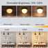 LINEWAY Rechargeable Light Bulbs with Remote, Battery Operated Light Bulb 2000mAh E26 Detachable Charging, 15 Colors Selectable/Timer/Dimmer Puck ...
