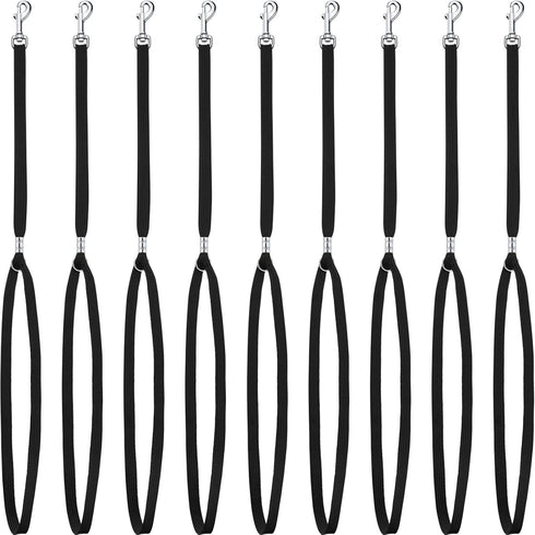 9 Pieces Pet Grooming Loops Nylon Restraint Noose Adjustable Fixed Dog Cat Safety Rope for Pet Grooming Table Bathtub (Black)...