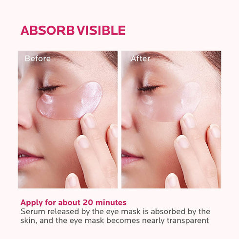 ZealSea 20 Pairs Eye Gel Pads for Dark Circles Wrinkles Eye Bags Puffy Eyes Hydrating Anti Aging Under Eye Mask Patches Lighten Fine Lines for Wom...