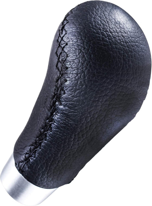 Arenbel Stitched Leather Shifter Stick Knob Replacement Type R Manual Gear Shift Lever Handle Fit Most MT Cars, Black...