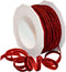 Morex Ribbon 98701/25-609 Metallic Velvet Glitter Ribbon, 1/4-Inch by 25-Yard, Ruby...