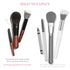 Cosme 9 FULL FACE MINI TRAVEL Make Up Brush Set: Natural Coverage Makeup Brushes Set & Brush Case. Travel Makeup Brushes in Synthetic & Natural Ha...