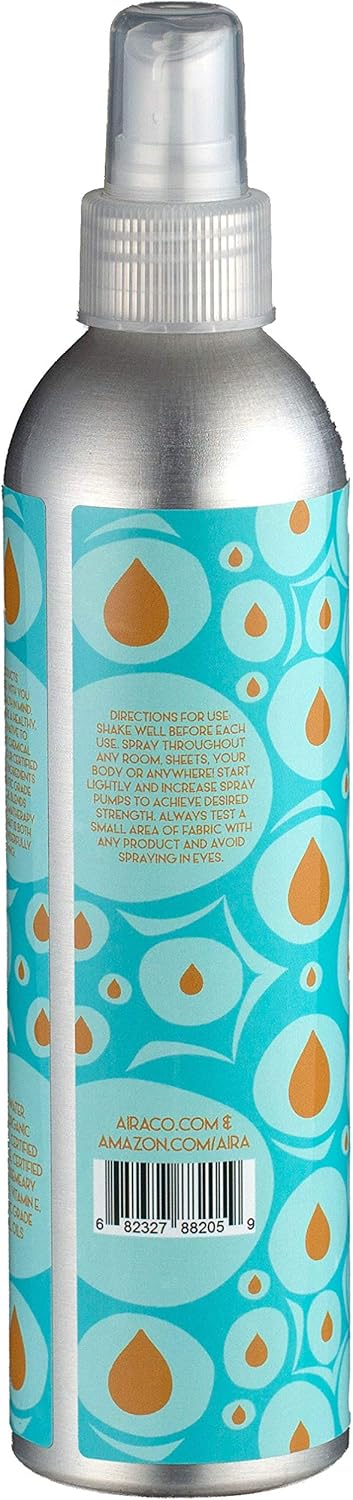 Aira Mist Seaside Organic Room Spray - Essential Oil Spray with Therapeutic Essential Oils - Air Freshener - Living Room Spray & Bathroom Spray Fr...