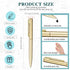 Teling 36 Pcs Small Ballpoint Pen Mini Pens Bulk 4 Inch Short Small Pens Tiny Pen Ink Ballpoint Pens for Notebook Notepads School Office(Gold)...