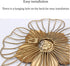 Funerom Golden Floral Wall Decoration Metal Flower Wall Decor 11x1.5x11 inches...