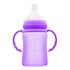 3-in-1 Glass Sippy Cups for Toddlers | Silicone Coated Glass Baby Bottles | Non-Toxic Transition Cup for Baby with Removeable Handles | Baby Straw...