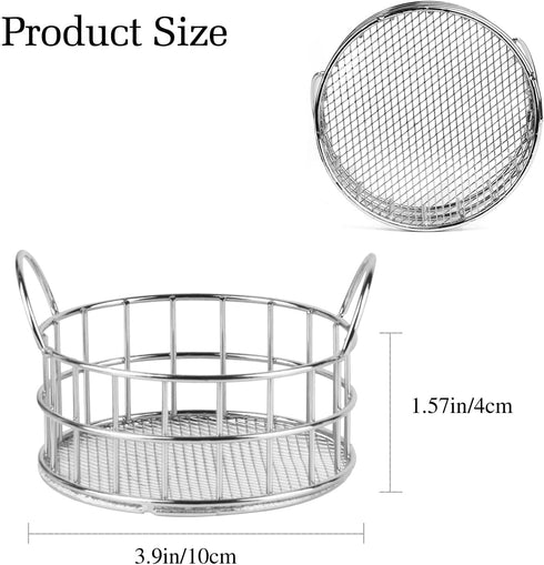 Silver Paper Clip Holder, Mesh Desk Accessories, Desk top Paperclips Metal Dispenser Organizer Desk Drawer Organizer, Small Office Supplies for Sc...