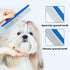2Pcs Dog Grooming Comb, Durable and Non-Slip Metal Comb for Dogs, Horse, Rabbit, Cat, Metal Pet Comb for Cats with Rounded Tips for Bath, Pet Hair...