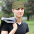 Geyoga Army Cap 2 Pieces Cadet Military Hat for Men Women Washed Cotton Flat Top Cap Unisex Outdoor Sports Casual Sun Hat...