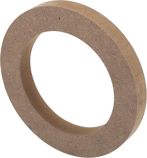 X AUTOHAUX 4 Pcs 4" Universal Wooden Car Speaker Subwoofer Mounting Spacer Rings Adapter Bracket Holder Plate...