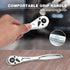 DURATECH 1/4 Ratchet Handle, 90-Tooth Socket Wrench, Reversible Ratchet Wrench, Quick-release...
