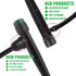 40Pcs Drip Irrigation Emitters Sprayers Fan Shape for 1/4" Tubing, Adjustable 360 Degree Water Flow Sprayers on 5.5" Arrow Stake for Garden Irriga...
