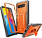 FITO for Google Pixel 6A Case, Dual Layer Shockproof Heavy Duty Case with Tempered Glass Screen Protector Built-in Kickstand (Orange)...