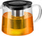 Glass Teapot 34oz/1000ml with Removable Stainless Steel Infuser Tea pot, Heatproof Borosilicate Glass Tea Make, Stovetop Safe Glass Tea Kettle for...
