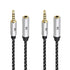 Cable Matters 2-Pack Headset Extension Cable 10 ft (3.5mm Extension Cable/TRRS Extension Cable, Gaming Headset Extension Cable) with Mic Support i...