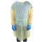 Ever Ready First Aid Isolation Gown with Elastic Wrists, Fluid Resistant, Yellow (Pack of 10)...