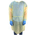 Ever Ready First Aid Isolation Gown with Elastic Wrists, Fluid Resistant, Yellow (Pack of 10)...