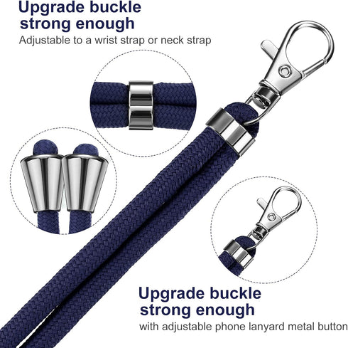 Weewooday 4 Pcs Phone Lanyard Crossbody Phone Strap Universal Cellphone Neck Lanyard with Patch for Women, Anti Theft(Neutral Color Series)...