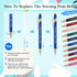 Nurse Pens,for Work Funny Pens Black Ink Ballpoint Pens Gift for Coworker Doctor Nurses Nursing Students Women Men on Nurses week Nurse's day (Sty...