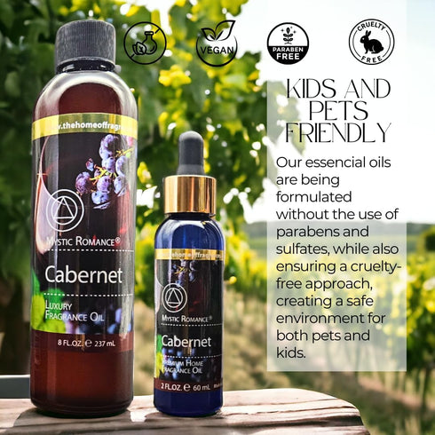 8oz and 2oz Fragrance Oil Set (Two Bottles, one with Dropper) (Pack of 2, Cabernet)...