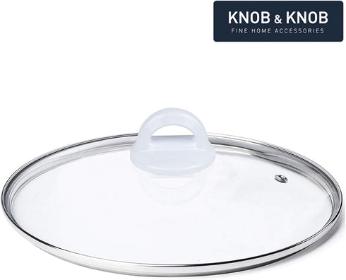 Universal Pot Lid White Knob Compatible with Crockpot Lids, Pan Lid Replacement Handle, Heat Resistant Pot Knob for Glass, Steel Lids, Easy Grip L...