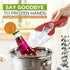Spring Chef Red Magnetic Ice Scoop for Freezer Bin - Flexi-Plastic Ice Scoopers for Food with Soft Grip Handle - Popcorn Scoop - Kitchen Scoopers ...