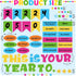 81 Pcs Back to School Bulletin Board Classroom Welcome Bulletin Board Decorations Inspirational Cutouts with White Black Burlap Bulletin Board Bor...