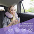 Travel Pillow Memory Foam for Airplanes - Neck Pillow for Traveling, Car, Home, Flight Pillow for Sleeping with Attachable Snap Strap Soft Washabl...