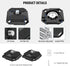 NEEWER Quick Release Plate 38mm Square Arca Type QR Camera Mount Plate Compatible with Peak Design Capture V3 Camera Clip, Tripod Head to Shoulder...