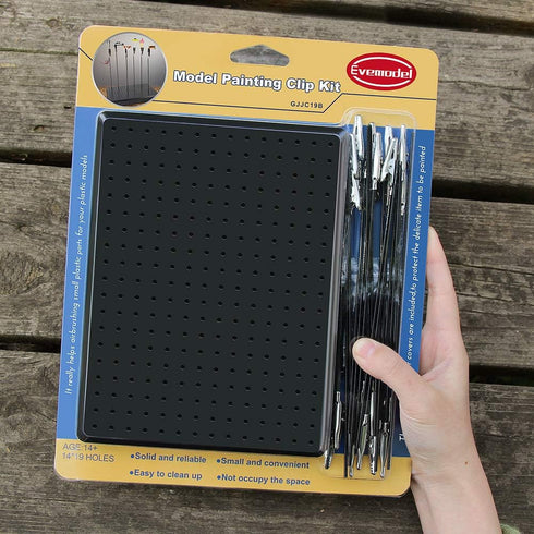 Evemodel GJJC19B Painting Stand Big Base 14 x 19 Holes and 20pcs Alligator Clip Stick Set Modeling Tools for Airbrush Hobby Model Parts New...