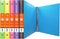 BAZIC 3 Ring Binder 1" Poly Binders Organizer - Swirl Color Soft Cover, Round Ring, Hold 175 Sheets Paper, 6-Count...