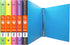 BAZIC 3 Ring Binder 1" Poly Binders Organizer - Swirl Color Soft Cover, Round Ring, Hold 175 Sheets Paper, 6-Count...