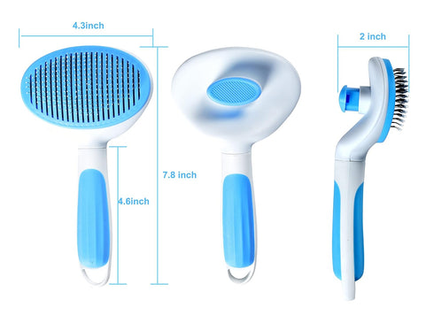 Cat brush,Self Cleaning Slicker Brush,Cat Grooming,Pet Massaging Tool Suitable for Pets with Long or Short Hair,Dog Grooming Brush Tool Gently Rem...