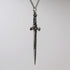 Sword with Engraved Handle Medieval Rennaissance Pendant Necklace...