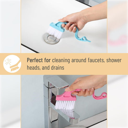 Slick- Window Track Cleaning Brush, 2 Pack, Window Cleaning Brush Tool, Window Groove Cleaning Brush, Window Track Cleaner, Gap Cleaning Brush, Wi...