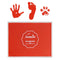 Ink Pad, 5x4'' Washable Non-Toxic Ink Stamp Pad for Baby Footprint Handprint, Red...