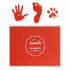 Ink Pad, 5x4'' Washable Non-Toxic Ink Stamp Pad for Baby Footprint Handprint, Red...