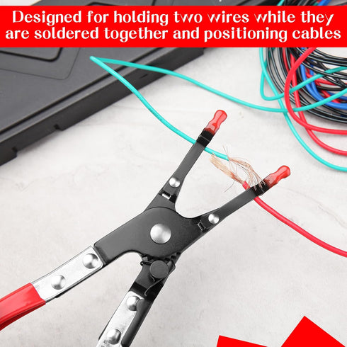 SPEEDWOX Soldering Aid Pliers Welding Pliers Soldering Clamp Soldering Helping Hand Tools Wire Welding Clamp Pick?Up Tool Wire Soldering Pliers We...