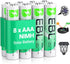 EBL Solar AAA Battery for Outdoor Solar Lights Replacement 1.2V 600mAh Rechargeable AAA Batteries Triple A Battery for Gaming Controller, RC Remot...