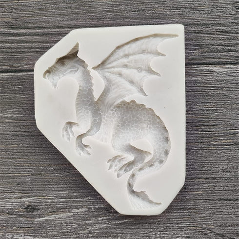 Flying Dragon Silicone Fondant Cake Mold, 3D Flying Dragon Chocolate Mold Kitchen Baking Mold Wedding Cake Decorating Moulds Gummy Sugarcraft Mold...