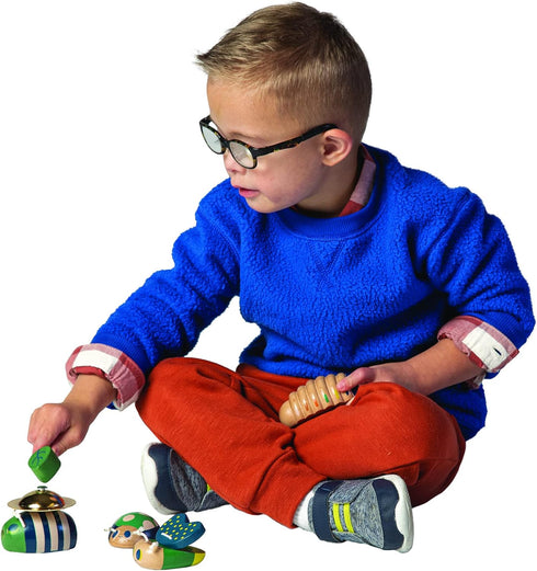 Manhattan Toy Folklore Bug Quartet 4-Piece Musical Wooden Toy Set for Toddlers...