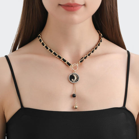 Black Wrap Velvet Choker With Black Heart Tree Sun Cross Star Butterfly Pedant for Women Girls,Jewelry Gift for Girlfriend Family And Friend...
